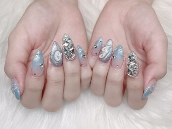 モカ 心斎橋(moca by Lee)/【Nanako】ブルーネイル