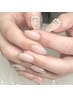 人気No.2【Nail】他店オフ無料■レジーナガラスフレンチ¥8600