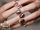 秋冬ネイル/ニュアンス/ブラウン
