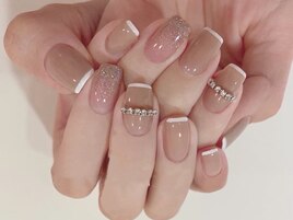 冬ネイル/ツイード/ワンホン