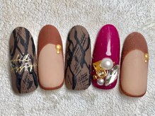 レイネイル 岐阜茜部店(RAY NAIL)/パイソンフレンチ