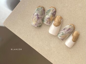 ネイルサロン ブランロール 三軒茶屋店(Blanl'or)/マーブルネイル
