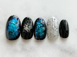 ブラック/ブルー/オーロラ