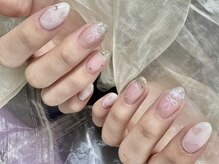 ヒラソルネイル(Girasol nail)/フリーアートハートデザイン