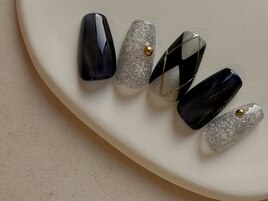 #アーガイル#フラッシュネイル