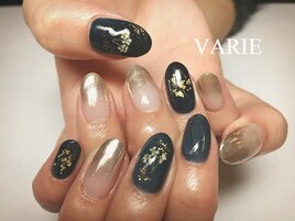 ミラーグラデーションネイル