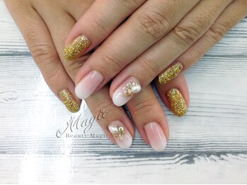 ネイルサロン ビューティーマジック 川口店/ シンプル＆ゴージャスネイル