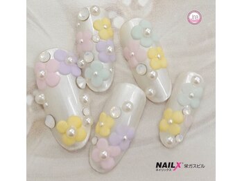 ネイリックス 栄ガスビル(NAILX)/3Dアート☆フラワー