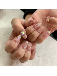 バレンタインネイル