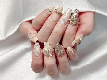ティーアンドビー ネイルスタジオ(T&B NAIL STUDIO)/トレンドワンホンちゅるんネイル