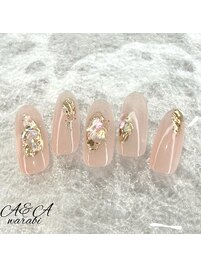 ニュアンスシェルネイル