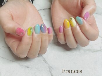 フランセス(Frances)/カラフル縦グラデーション