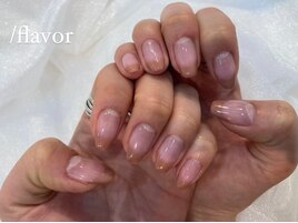 ブラウンフレンチネイル♪