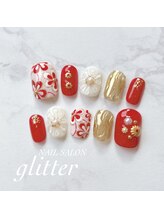 ネイルサロン グリッター(NAIL SALON glitter)/成人式オーダーネイルチップ
