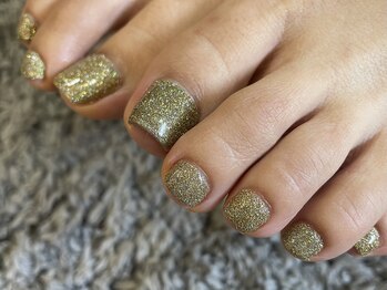 ネイルサロン アロング(ALONG)/フット/フラッシュラメネイル