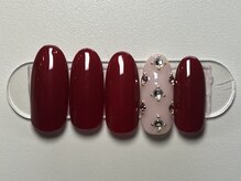 ジョアネイル(JOA Nail)/シンプル/ストーン/冬ネイル