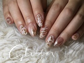 クリスマスガーリーネイル