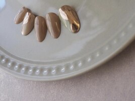 ニュアンスネイル　ミラーネイル