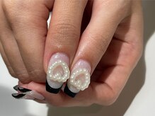 シェリーラメール 池袋店(cherie la mer)/パールハートネイル