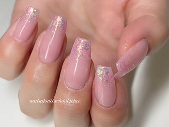 フェリーチェ(nail salon&school felice)/ミディアム/長さだし/ワンカラー