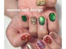 ワナネイルデザイン(wanna nail design)/【定額B】ちぐはぐデザイン