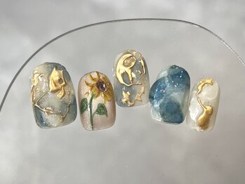 クレモアネイル 浦和店(CLEMORE NAIL)/ひまわりネイル