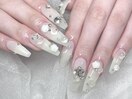 【Aina】ホワイトネイル