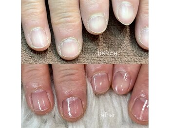 ヨハク(YOHAKU)の写真/当店は甘皮ケアのみでも予約可能！ウォーターケアで角質まで丁寧に整えます♪