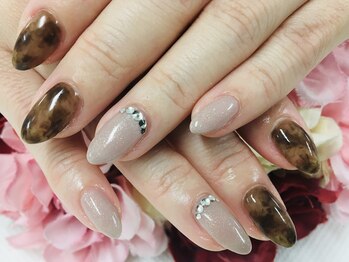 ダブルネイル(Double Nail)/【多田】べっ甲ネイル