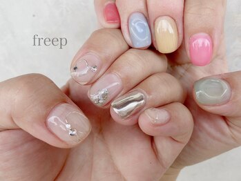 フリープ(freep)/鮮やかネイル 春 夏 秋 冬