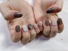 ネイルアンドアイラッシュサロン エスポアール(nail&eyelash salon espoir)/ニットネイル　75分コース