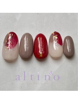 アルティノ ネイル ガーデン(altino nail garden)/シンプルニュアンスデザイン