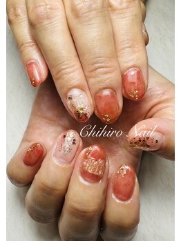 チヒロネイル/タイダイネイル