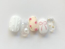 ニット×りぼん×薔薇