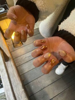 ナゴミノワ 京都(nagominowa)/秋冬ニュアンスネイル