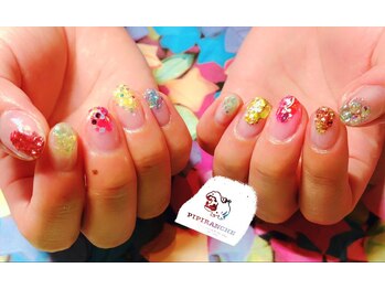 ピピランチェ(PIPIRANCHE)/クリアベースのニュアンスネイル