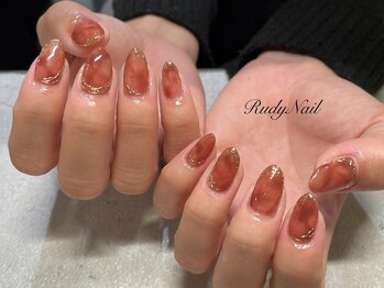 ルディーネイル(Rudy Nail)/タイダイネイル