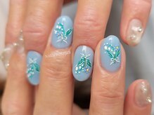 ネイルフロンティア 吉祥寺(NAIL FRONTIER)/ふみの♪手描きスズラン11980円