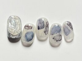 インクもやもやネイル