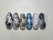 ジョアネイル(JOA Nail)/レース/チェック柄/花/リボン