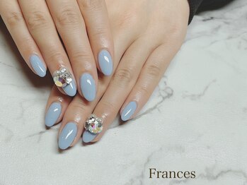 フランセス(Frances)/パステルブルー×3Dスワロ