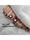 タオドットネイル(TAO...nail)の写真/【ワンカラー¥5300/選べる親指アート¥6300】足魅せシーズン到来！お洒落を満喫するなら足元も抜かりなく♪
