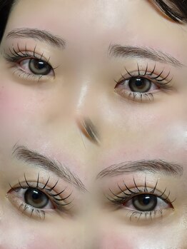 コル アイラッシュ アサブ(col eyelash asabu)/【フラットラッシュ上120&下30】