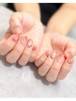 エスネイル 大崎市古川(s.nail)/上品シェル◇水滴ニュアンス