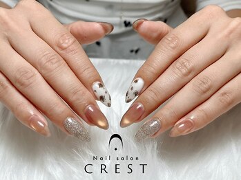 クレスト 高槻店(CREST)の写真/【爪が短い・折れてしまった等お悩みの方！】長さだしで美しい指先に♪1本 ￥660