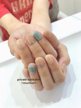 プライベート ネイルサロン マーマ(murmur)/ニュアンス天然石アート
