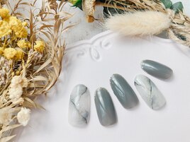 大理石風ネイル
