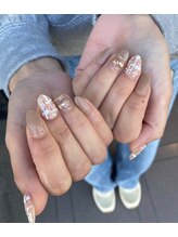 トータルサロン 白べぇーっ プラス/☆異素材ツイードネイル☆