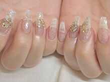リラ(nail Lilas.)/ラメワンカラー