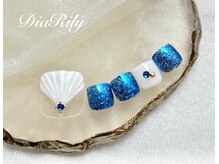 ディアリリー(Dia Rily)/7月フット定額¥9900シェルアート